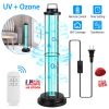 UV Sterilizer Lamp Ultraviolet Disinfection Quartz Tube Light Germicidal Ozone Lamp W/ Timer Function For Car Bedroom Kitchen Hotel Pet Area
