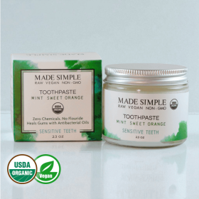 Mint Sweet Orange Toothpaste - Organic, Vegan & Cruelty-free