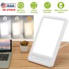 Light Therapy Lamp UV-Free LED 10000 Lux Therapy Light 3 Adjustable Brightness Levels Touch Control Timer Function Standing Bracket for Home Office Us