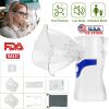 Handheld Ultrasonic Mesh Atomizer Nebulizer Breathing Inhale Mist Compressor Steamer w/ Adult Kid Mask Mouthpiece