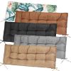 Bench Seat Cushion For Indoor Outdoor Furniture Non Slip Long Chair Cushion with Ties Strap Waterproof Swing Cushion 51.18x19.68IN For Garden Patio Ba