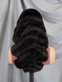 6x4 Density Virgin Human Hair Wigs For Black Women Vietnamese Raw Hair Transparent Lace Front Pre-Plucked Bleached Knots (Option: Body wave-6x4 26Inch)