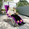 66.92x22.04in Thickened Chaise Lounger Cushion Recliner Rocking Chair Sofa Mat Deck Chair Cushion
