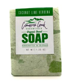 Coconut Lime Verbena Organic Bar Soap (size: Travel Bar)