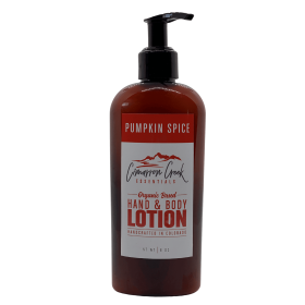 Pumpkin Spice Organic Hand & Body Lotion (size: 8oz - Plastic Bottle)