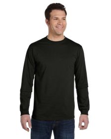 Men's 5.5 oz.; 100% Organic Cotton Classic Long-Sleeve T-Shirt - BLACK - S (Color: Black, size: XL)