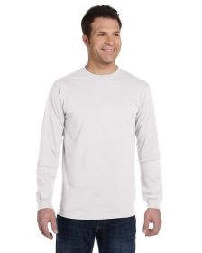 Men's 5.5 oz.; 100% Organic Cotton Classic Long-Sleeve T-Shirt - BLACK - S (Color: White, size: S)