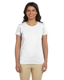 Ladies' 4.4 oz.; 100% Organic Cotton Classic Short-Sleeve T-Shirt - BLACK - S (Color: White, size: M)