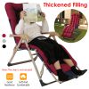 71x22in Chaise Lounger Cushion Recliner Rocking Chair Sofa Mat Deck Chair Cushion